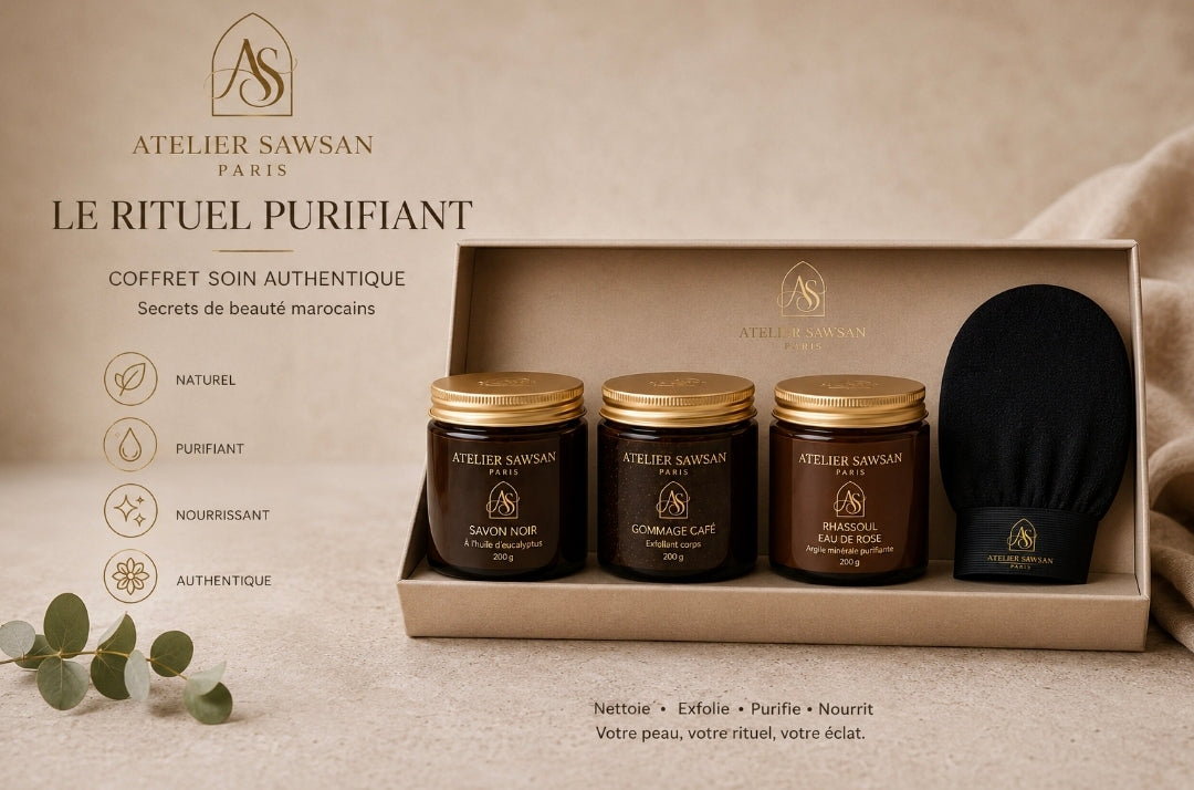 Coffret Rituel Hammam — 4 Produits | Atelier Sawsan Paris`